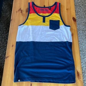 MICROS color block tank top